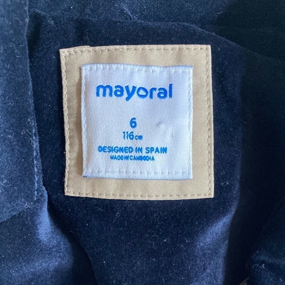 Mayoral Velvet Blazer Jacket Navy Blue NWT - Picture 6 of 8